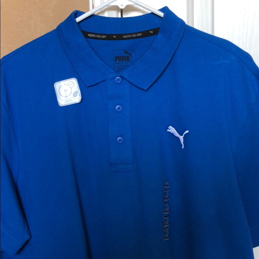Blue Puma Polo Shirt